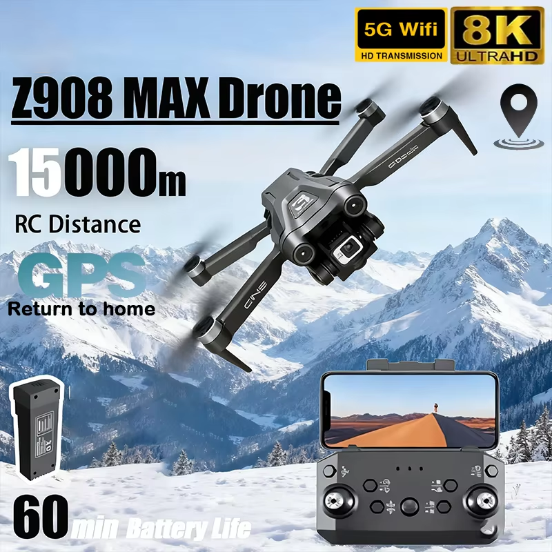 Drone Multispectral - Z908 PRO MAX Drone 8K Aerial