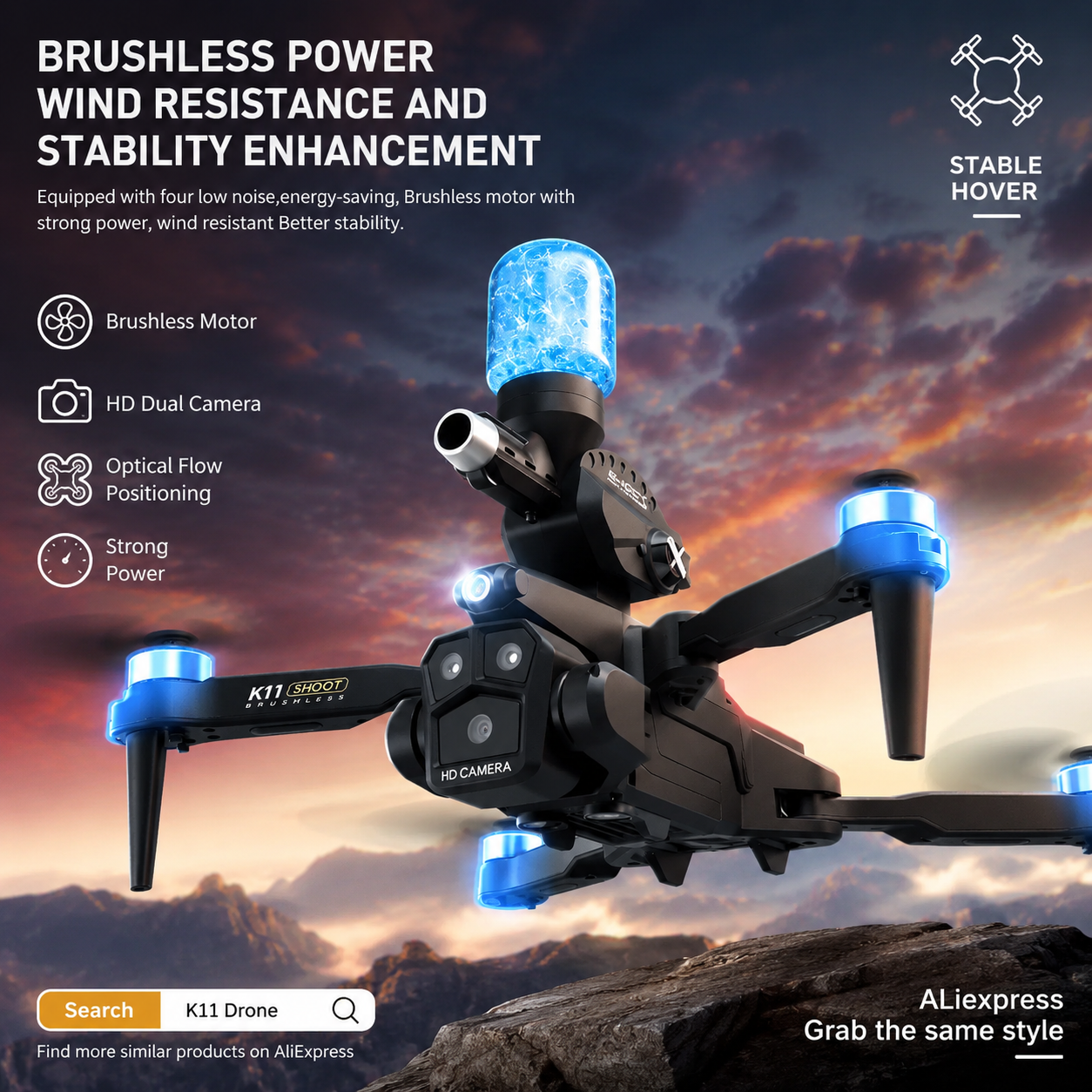 K11MAX Drone with Water Bombs  - Drone Multispectral incelemesi ve fiyatı