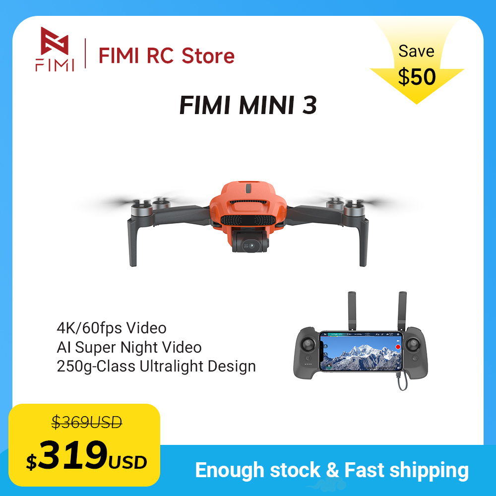 FIMI MINI 3 Camere drone 4K 60 - Drone Mapping incelemesi ve fiyatı